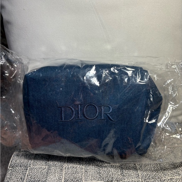 Dior Denim Blue Cosmetic Bag - Picture 1 of 4
